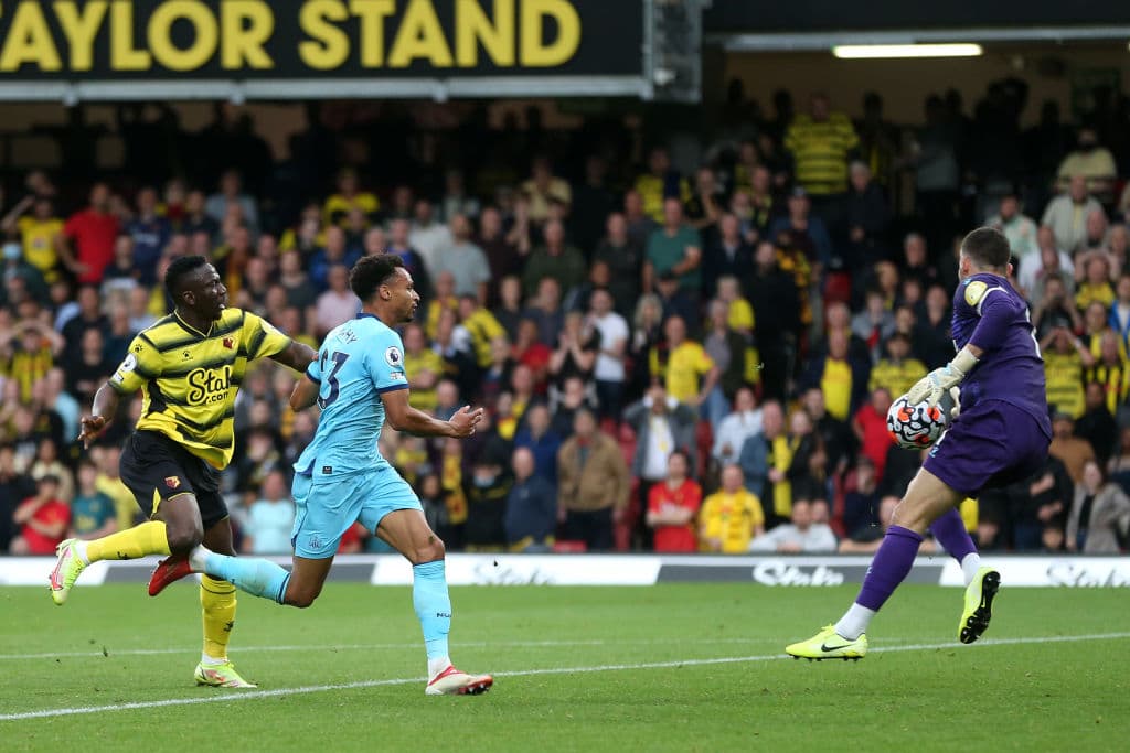 Watford y Necastle no arrisegan mucho en su encuentro y se conforman con el empate 2-2.