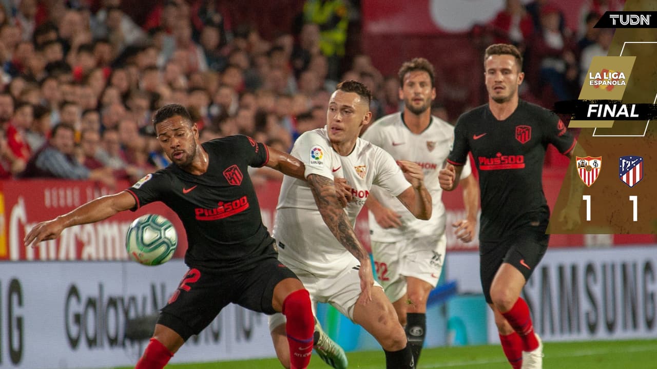 En duelo de mexicanos, Sevilla y A. de Madrid dividieron puntos