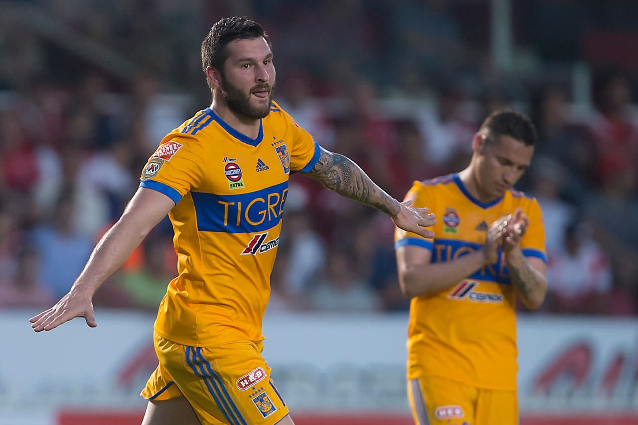 <b>2. Andre-Pierre Gignac (Tigres) - </b>7 goles
