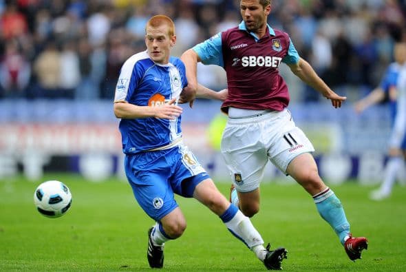 Finalmente, el West ham se jugaba la permanencia en la Premier ante el Wigan.
