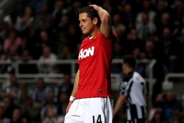 Fue poco lo que hizo el atacante mexicano para poder marcar un gol en favor del 'Man-U'