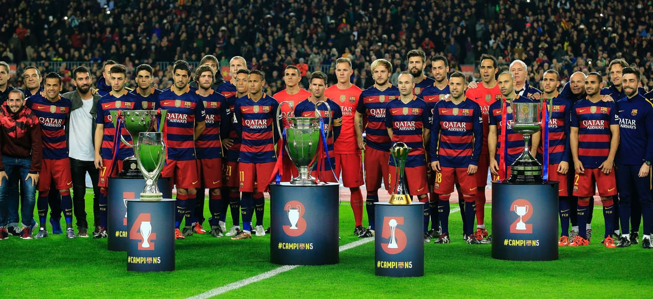 FC Barcelona con todos sus títulos del 2015