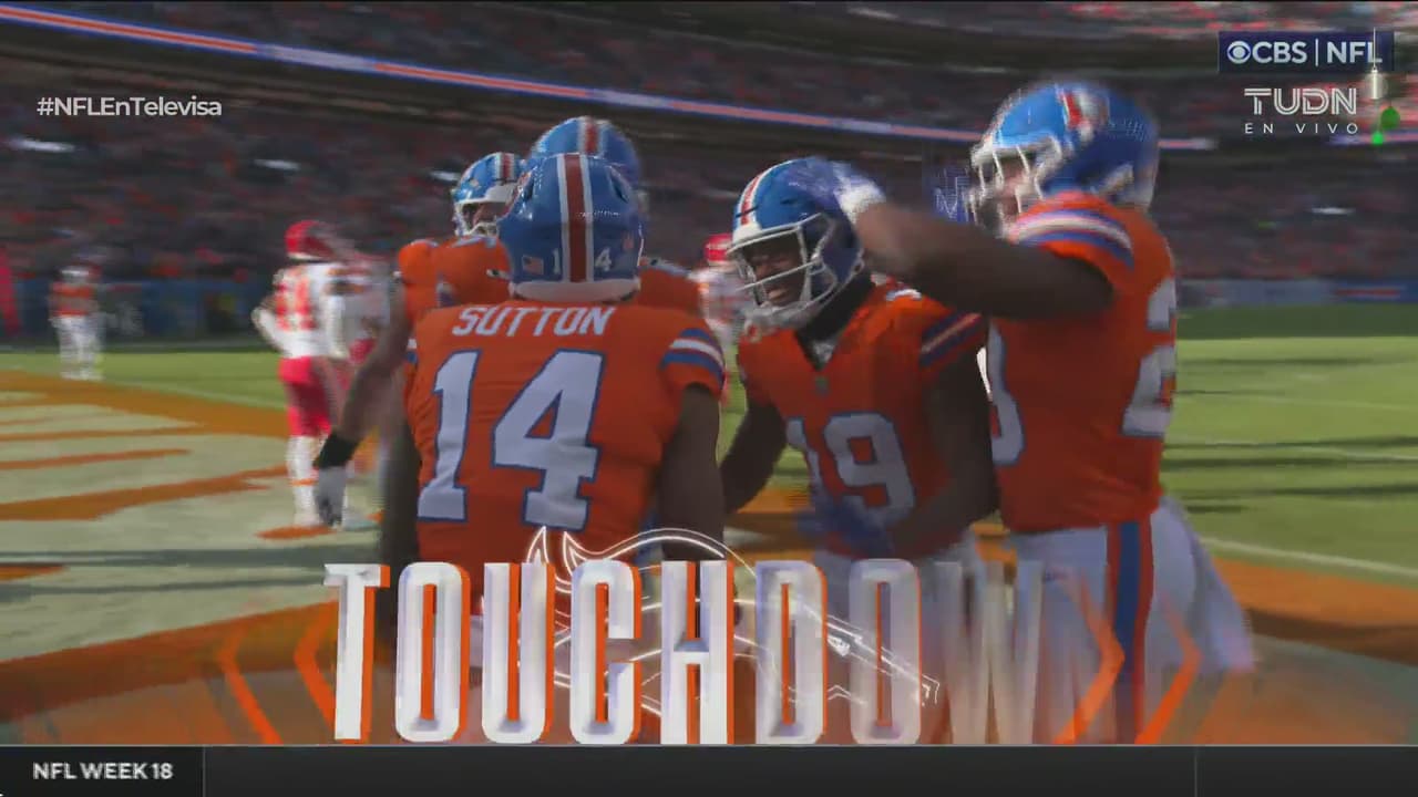 Ya son dos touchdowns de Broncos sin respuesta de los Chiefs