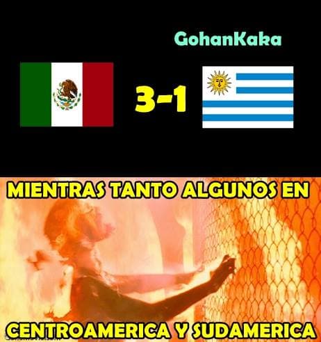 Memes del triunfo de México sobre Uruguay