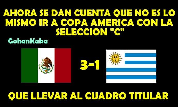 Memes del triunfo de México sobre Uruguay
