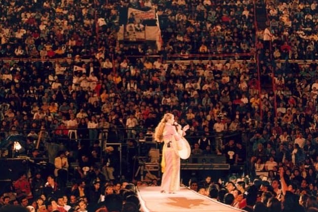 Vicente Fernández en 1984, Miguel Ríos en 1988, José José en 1989, Bronco en 1994 y Lucero en 1999, se presentaron con gran éxito en la Plaza México.