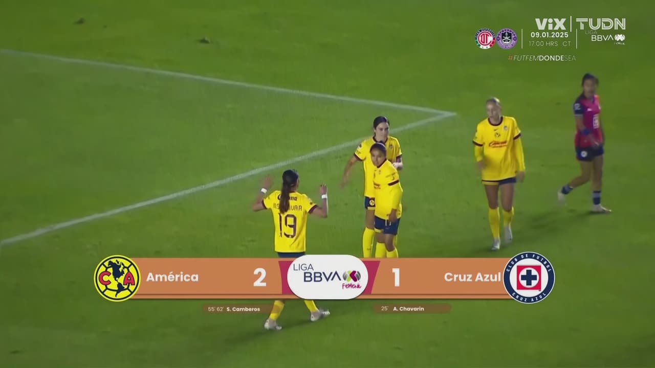 Resumen | Voltereta del América a Cruz Azul en la Liga MX Femenil