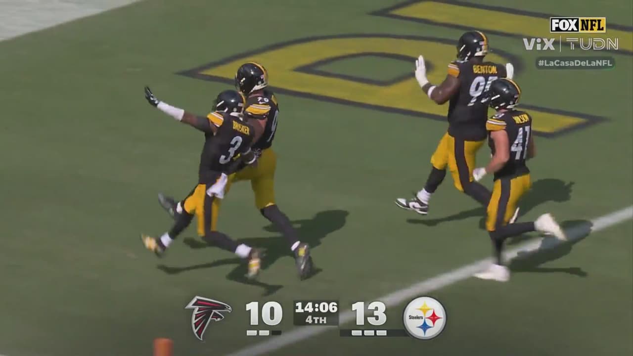 ¡Pick six! Intercepción de T.J. Watt para el touchdown de Stelers