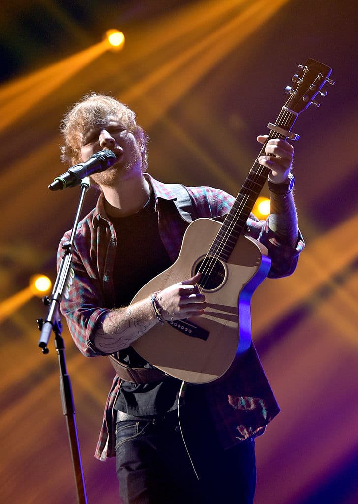 Sheeran se acaba de presentar en el Snape Maltings Concert Hall en Inglaterra.