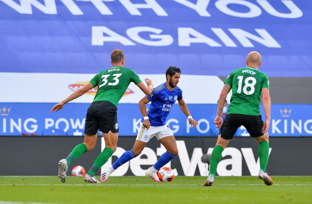 El Leicester no logra imponer su localía y termina repartiendo puntos frente al Brighton & Hove Albion.