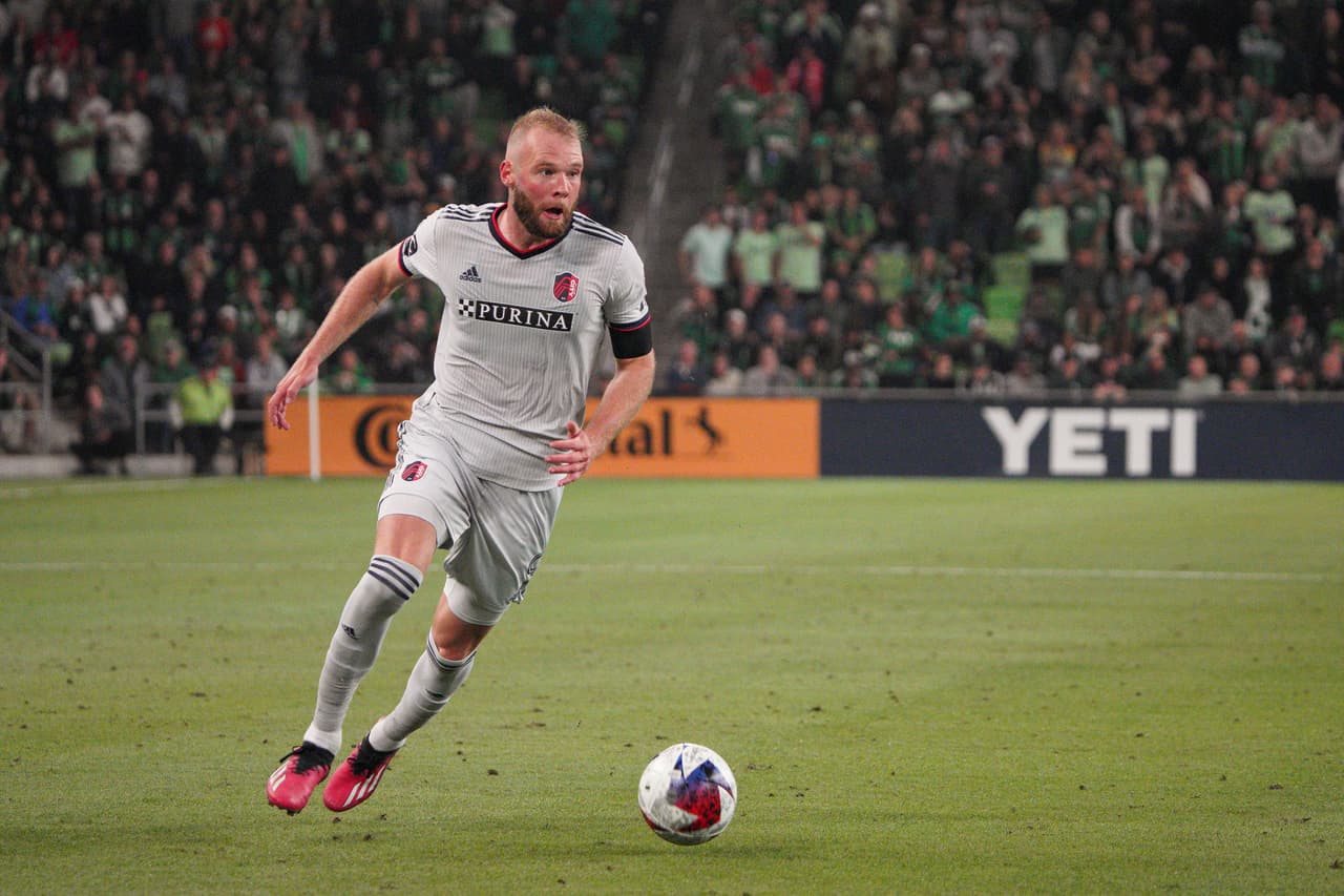 João Klauss, autor del gol de la victoria de St. Louis CITY SC en su debut en la MLS.