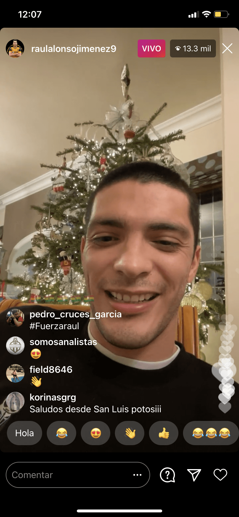 Raúl Jiménez dio grandes noticias noticias en un Instalive