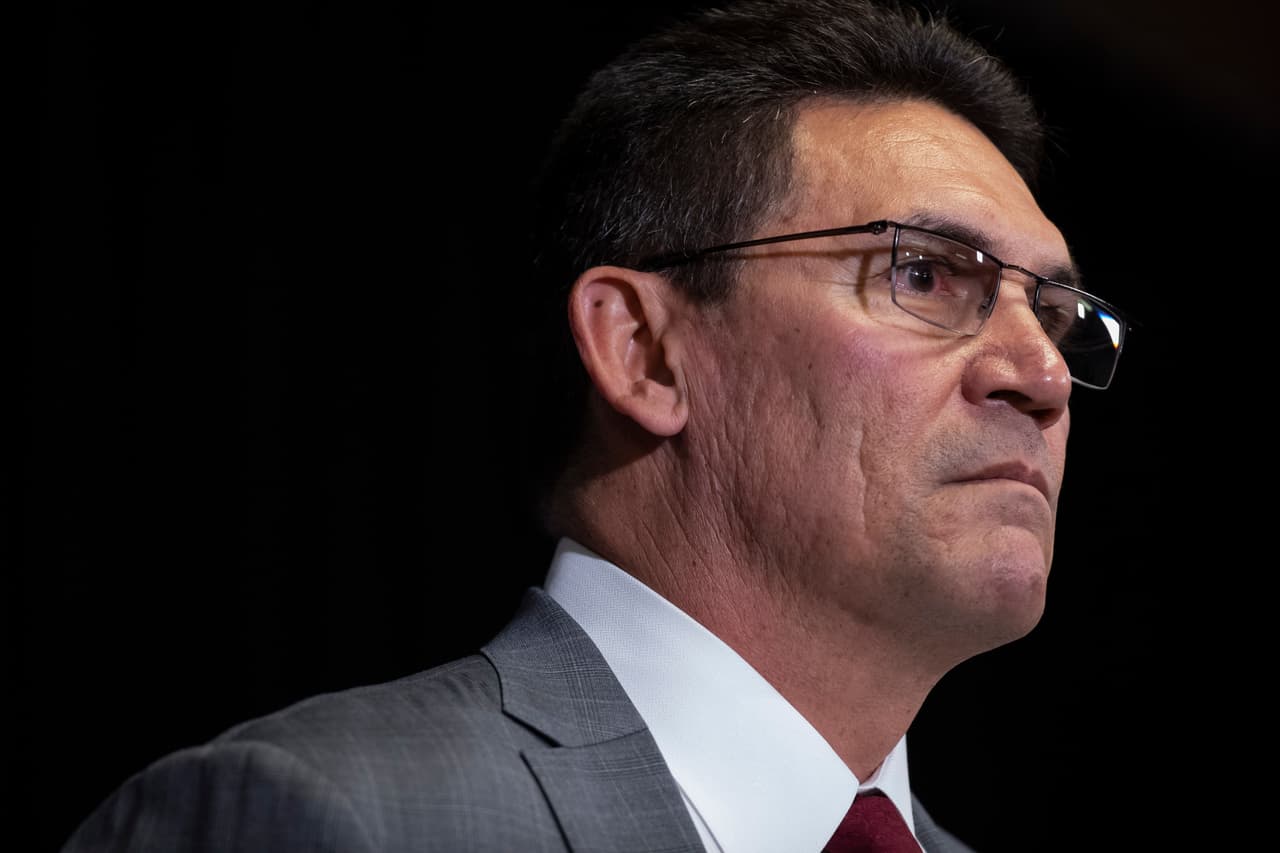 Ron Rivera llega a los Washington Redskins como headcoach para los próximos cinco años.