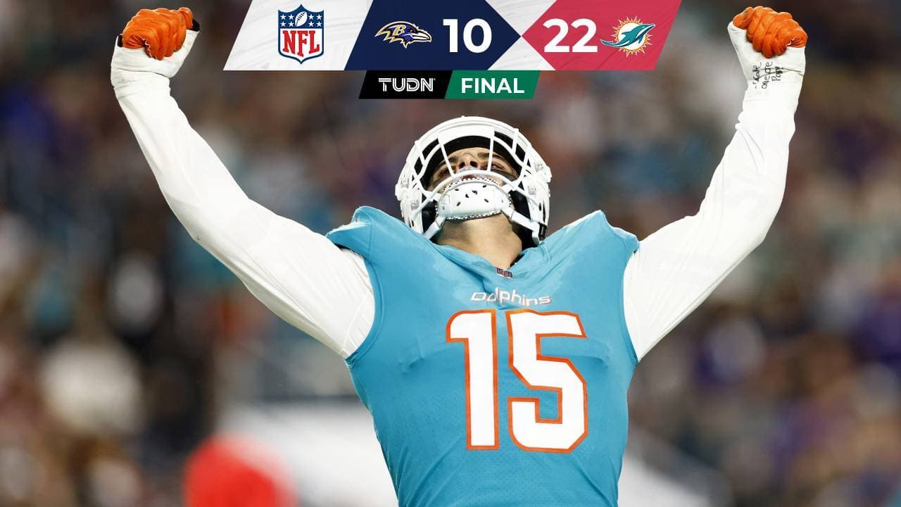 Los Miami Dolphins sorprenden y vencen a los Ravens