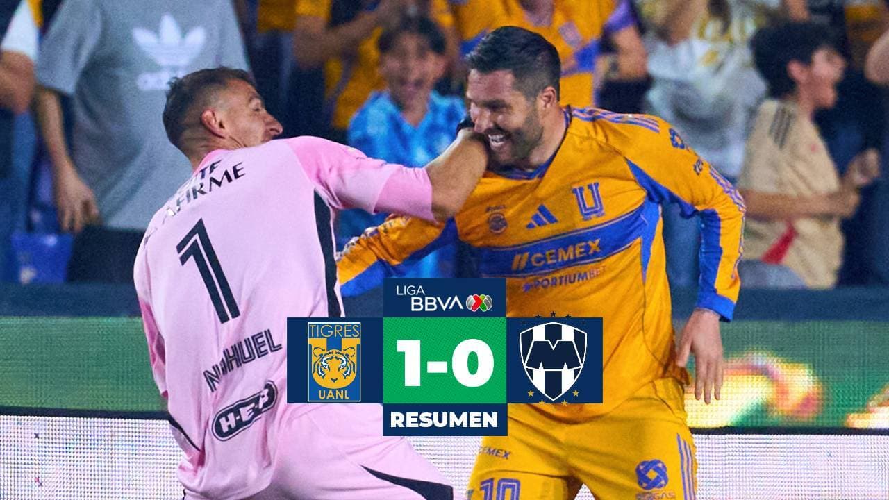 Tigres derrota a Monterrey en el Clásico Regio con gol de Gignac