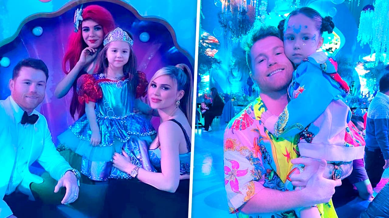 Saúl ‘Canelo’ Álvarez ha mostrado en más de una ocasión que él y sus hijos viven rodeados de lujos, pues disfrutan enormes fiestas y lucen costosos accesorios y regalos. 
<br>Prueba de ello es que el domingo 19 de diciembre el pugilista y su esposa celebraron el cumpleaños de su hija, María Fernanda, con una espléndida fiesta ‘bajo el mar’. 
<b>Mira el video</b> del increíble festejo.