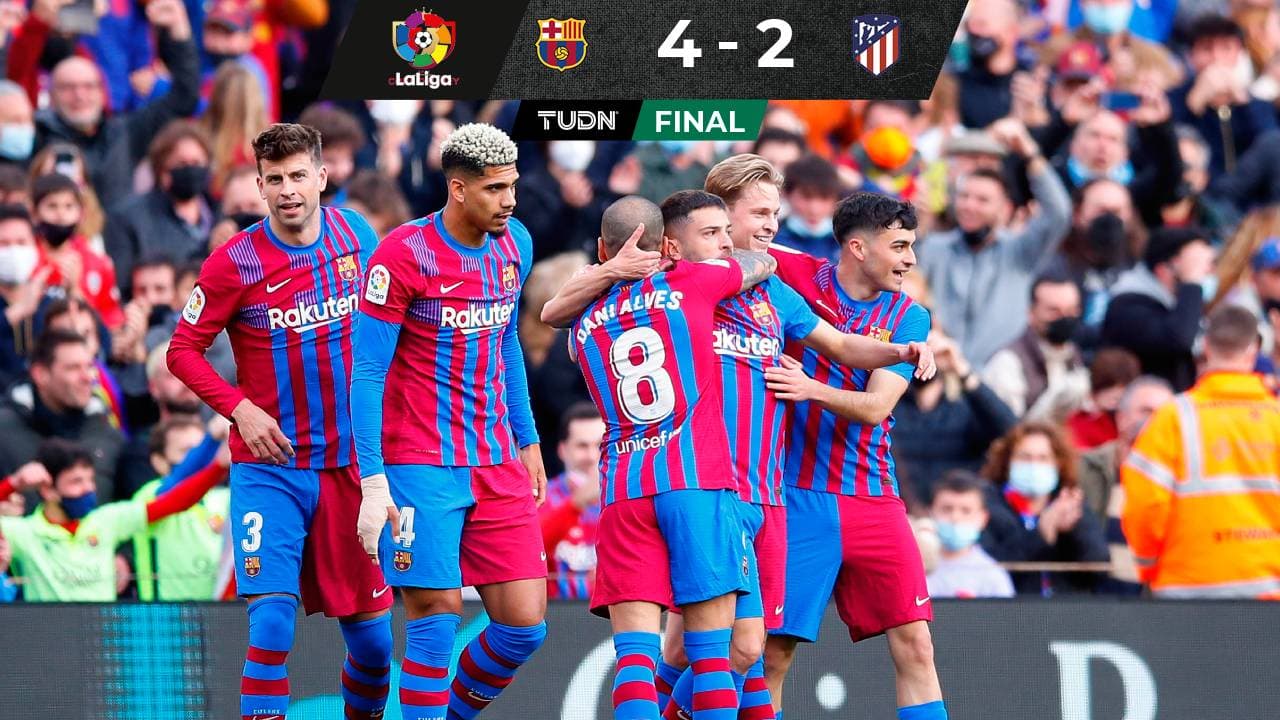 Barcelona despedaza al Atleti y Héctor Herrera juega 15 minutos