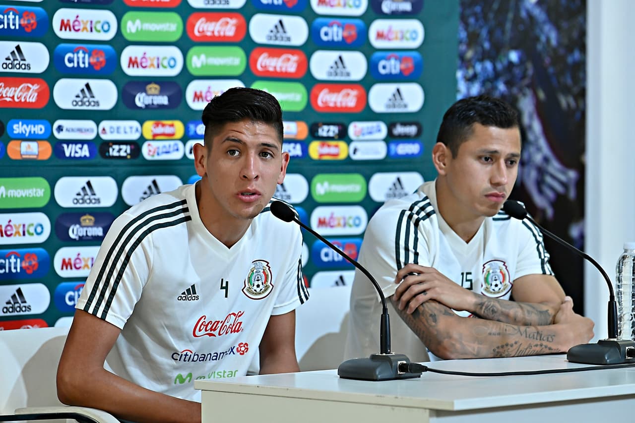 Álvarez y Domínguez fueron los representantes de México que dieron las primeras declaraciones por parte del
<i>Tri </i>con miras al amistoso del próximo viernes.