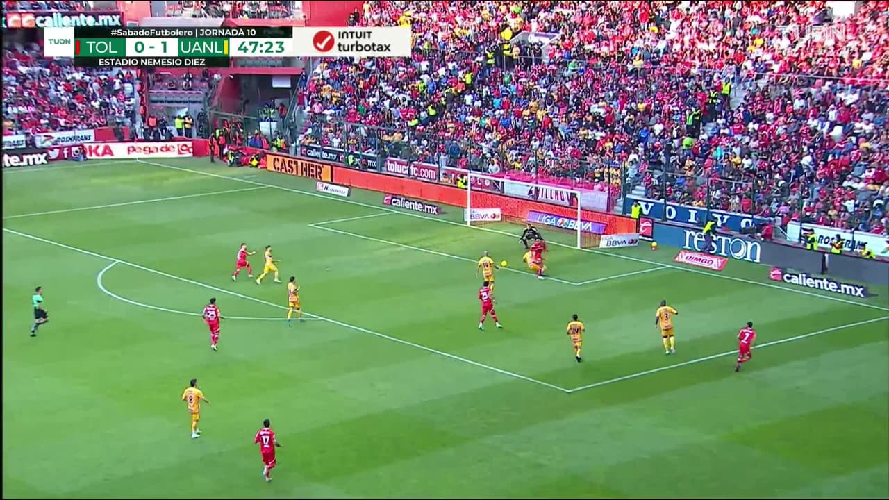 ¡TIRO ATAJADO! disparo por Édgar López.