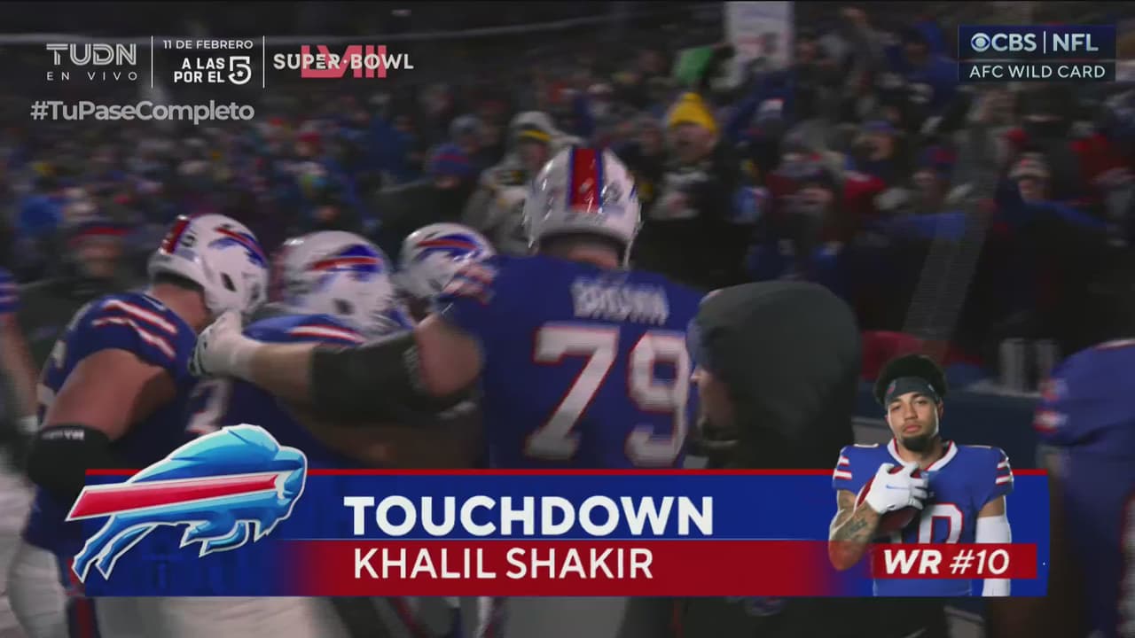 ¡Se hizo de humo! Khalil Shakir se escapa más de 15 yardas para el TD