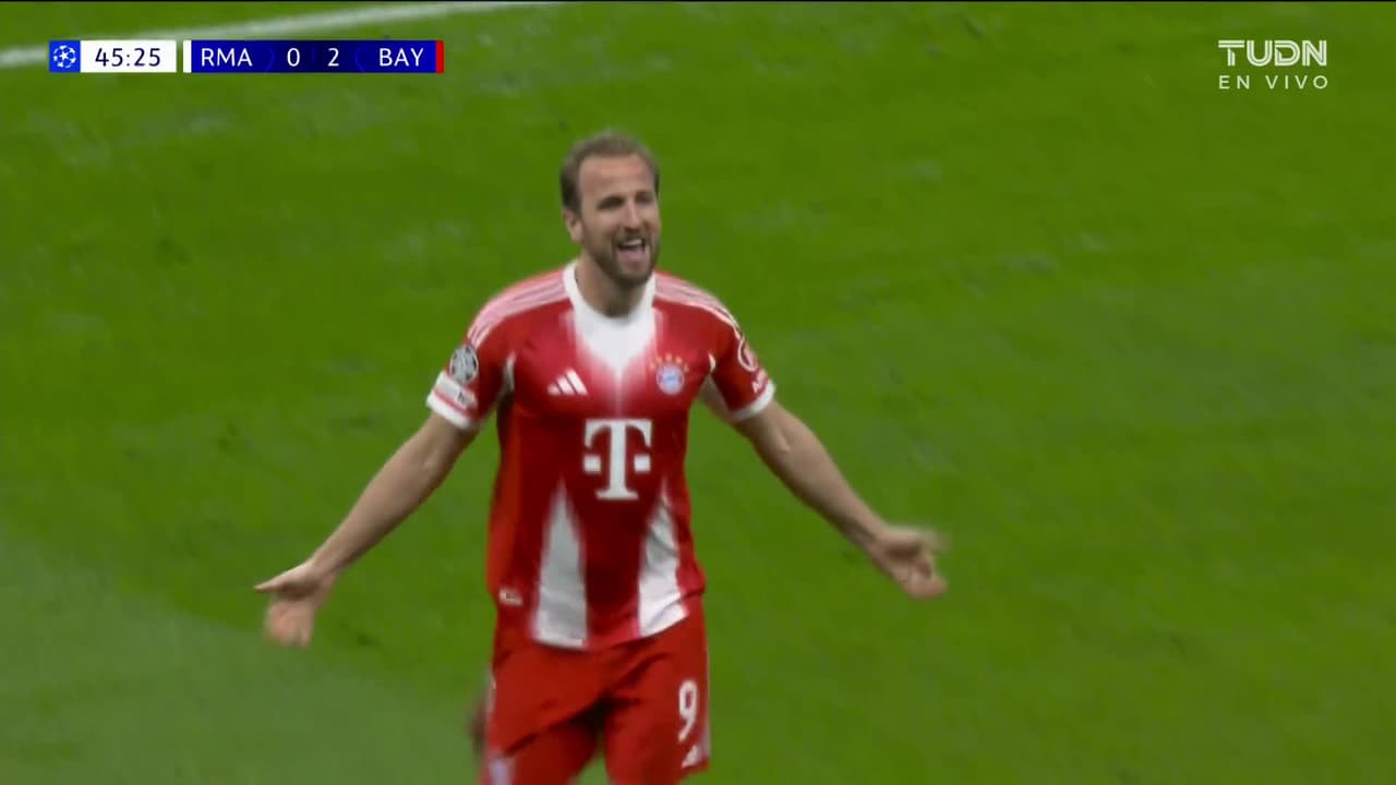 ¡Golazo de Harry Kane! Silencio torla en el Bernabéu con el 0-2 en el marcador