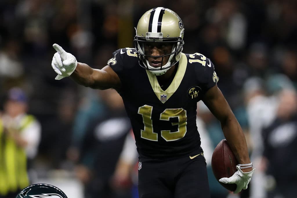 Michael Thomas fue el sexto mejor receceptor de la NFL en 2018 (1405 yds) pero el líder (125) en pases atrapados. Un WR muy difícil de cubrir y con manos que hacen milagros con el ovoide.