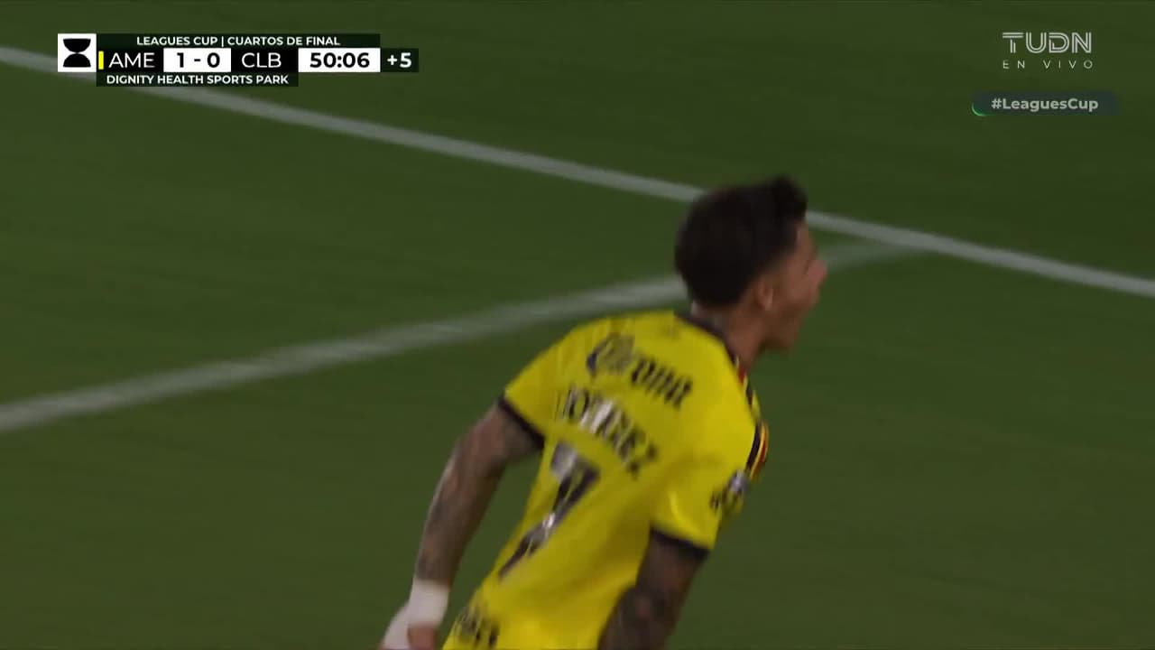 ¡Golazo del América! Brian Rodríguez aumenta la ventaja sobre el Columbus