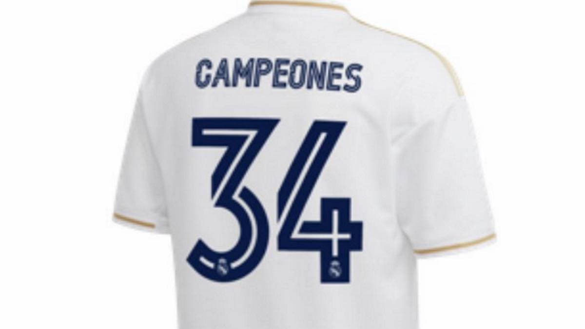 ¡Error! Real Madrid ofrece camiseta del posible campeonato y la borra