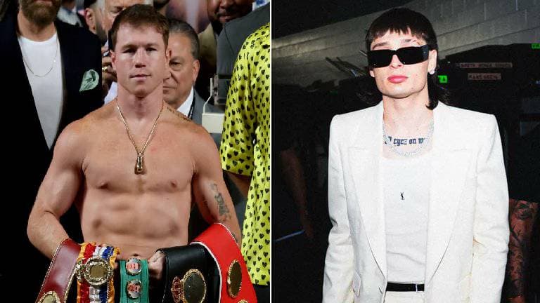 Canelo Álvarez prepara pelea ante Charlo al ritmo de Peso Pluma