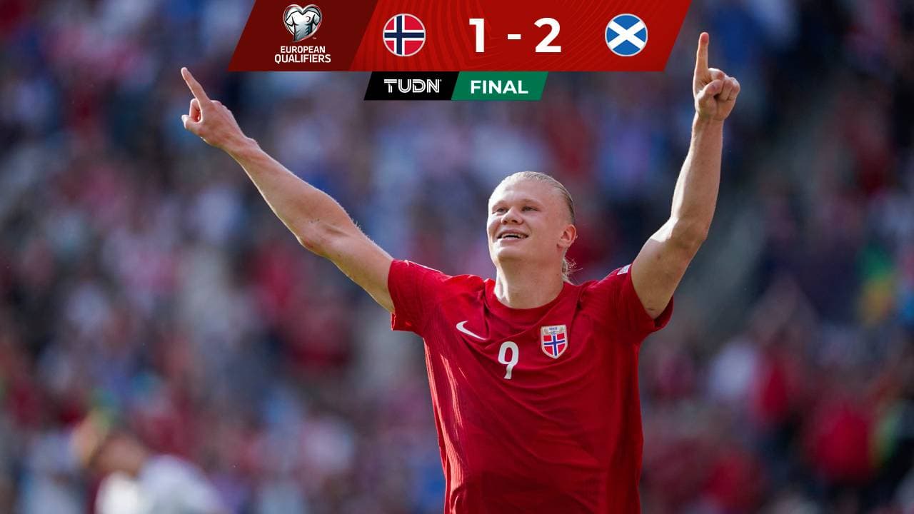 ¡Gol de Haaland! Noruega tomaba ventaja pero le remontan en tres minutos