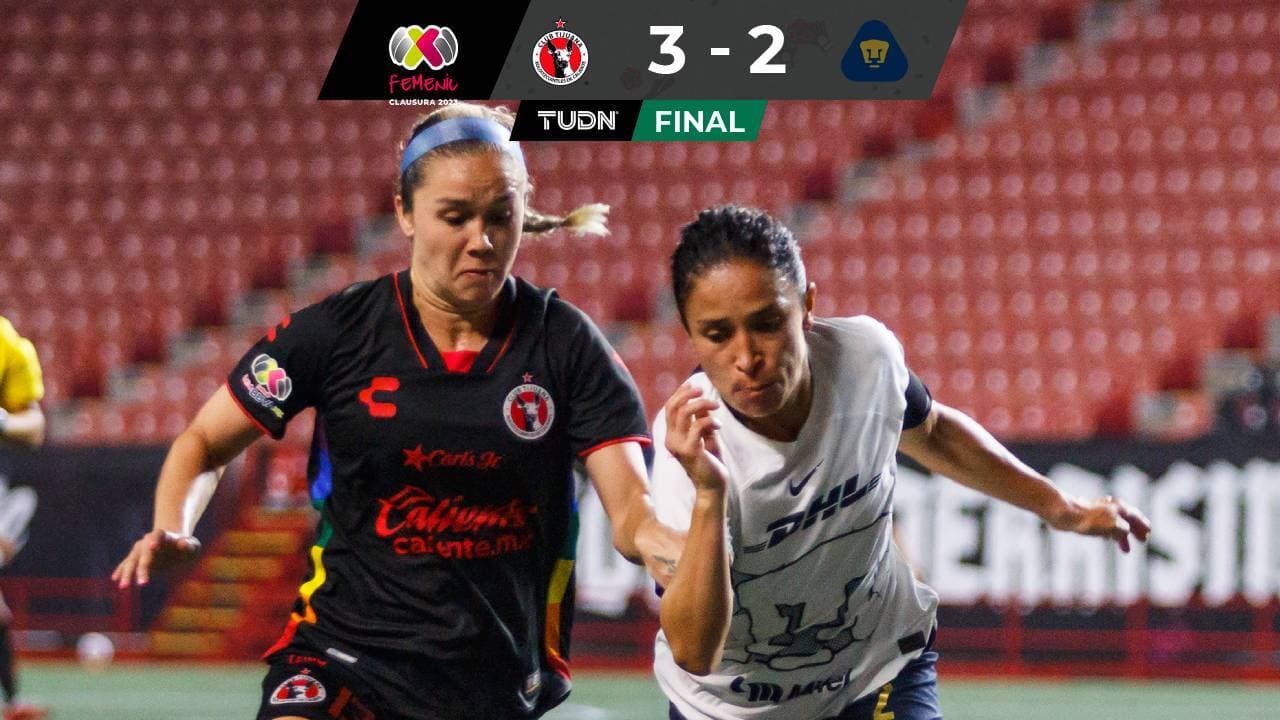 Tijuana femenil doblega a Pumas con todo y gol olímpico