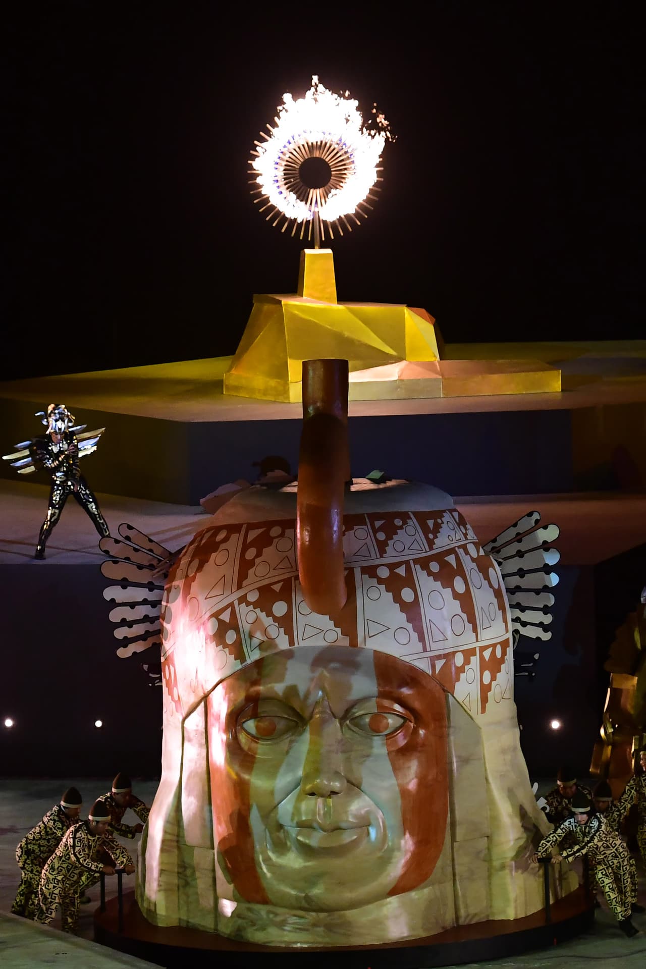 La escenografía mostraba mucho de la cultura inca.
<br>