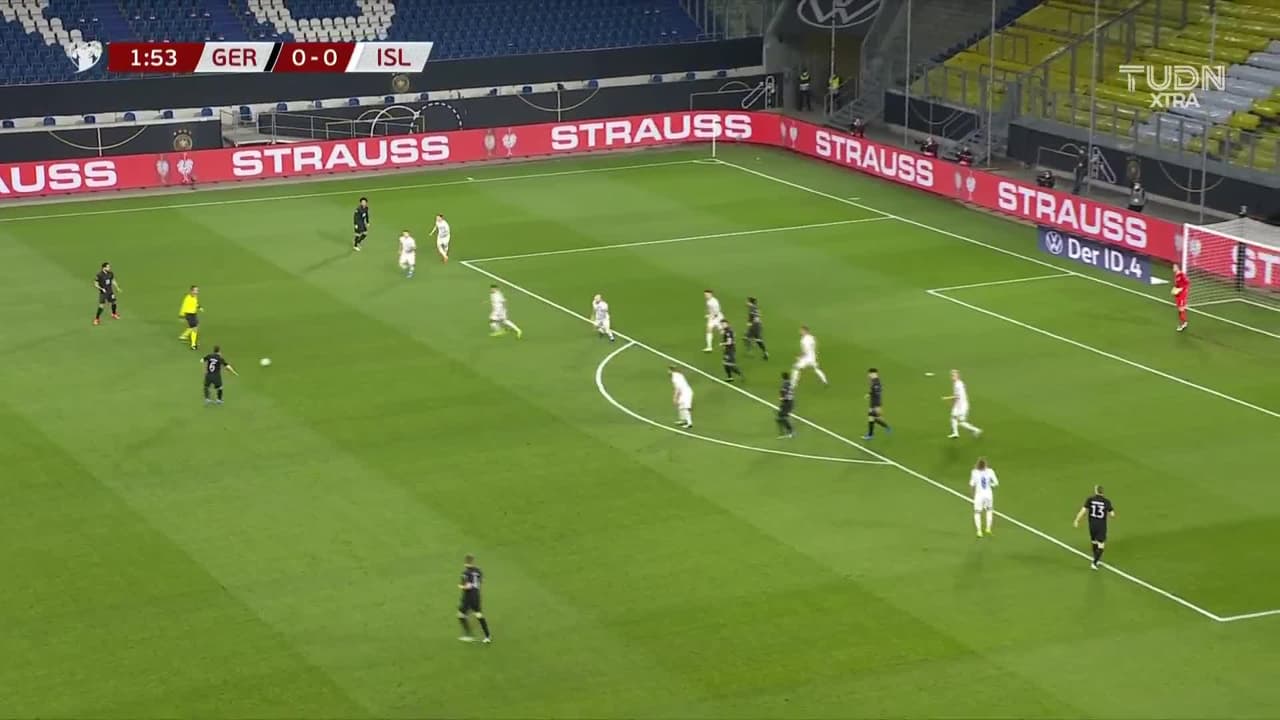 ¡Pinta para goleada! Alemania le gana 1-0 a Islandia apenas al minuto