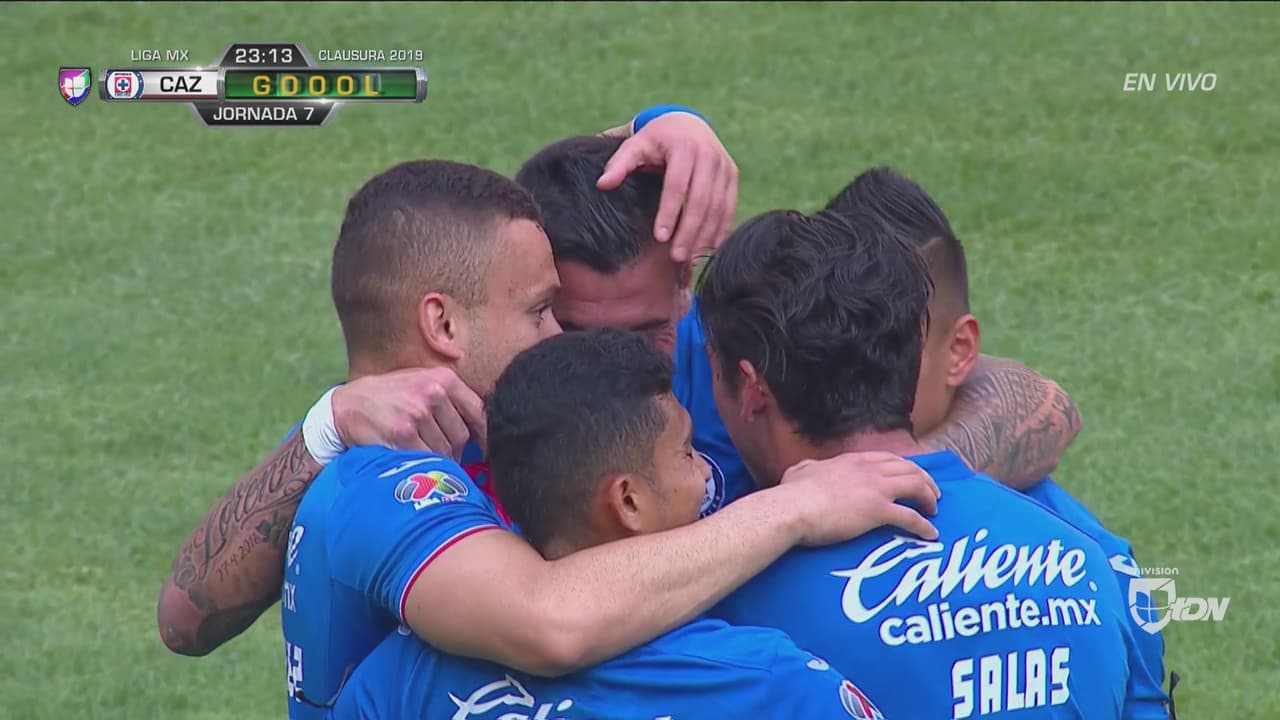 ¡Caraglio rompe el empate! Cruz Azul ya le gana 1-0 a Santos