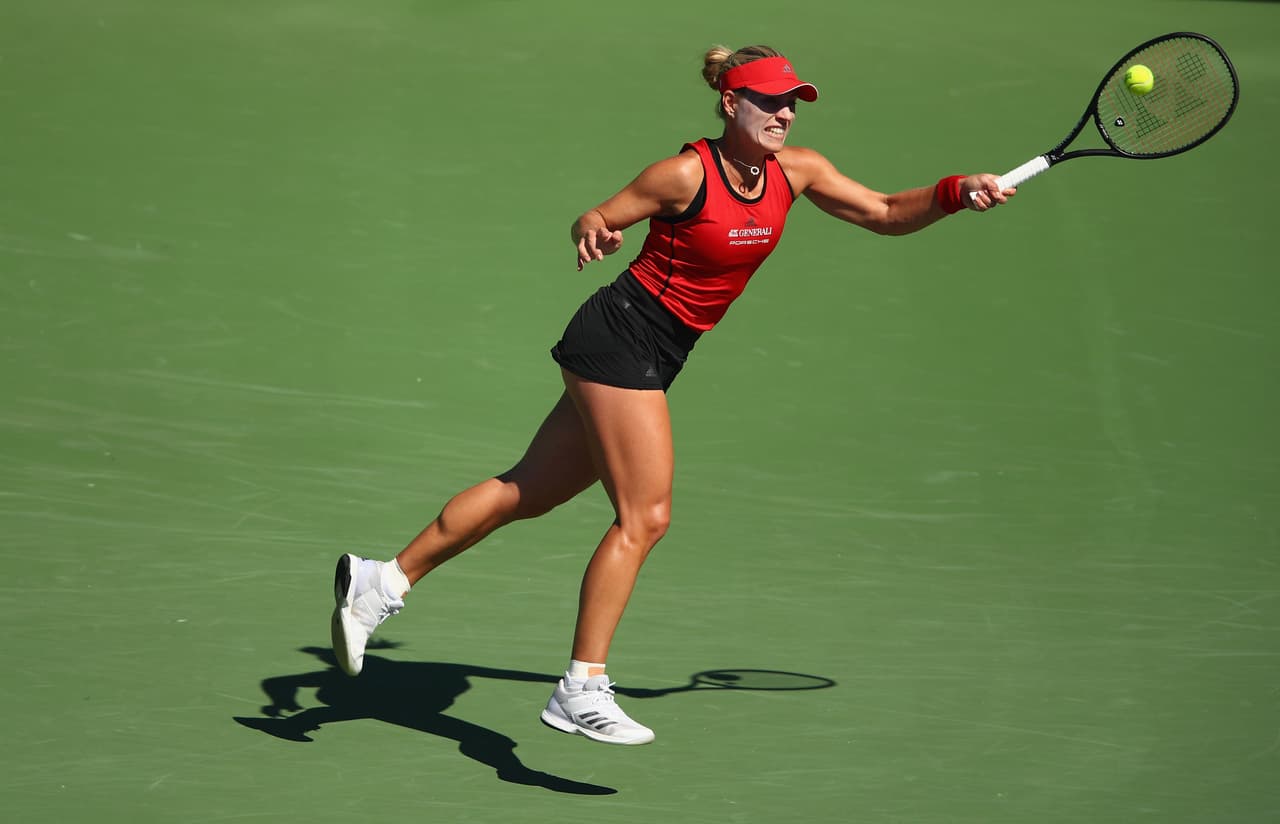 La alemana Angelique Kerber fue otra de las grandes del tenis femenino que obtuvo el paso a la siguiente ronda.