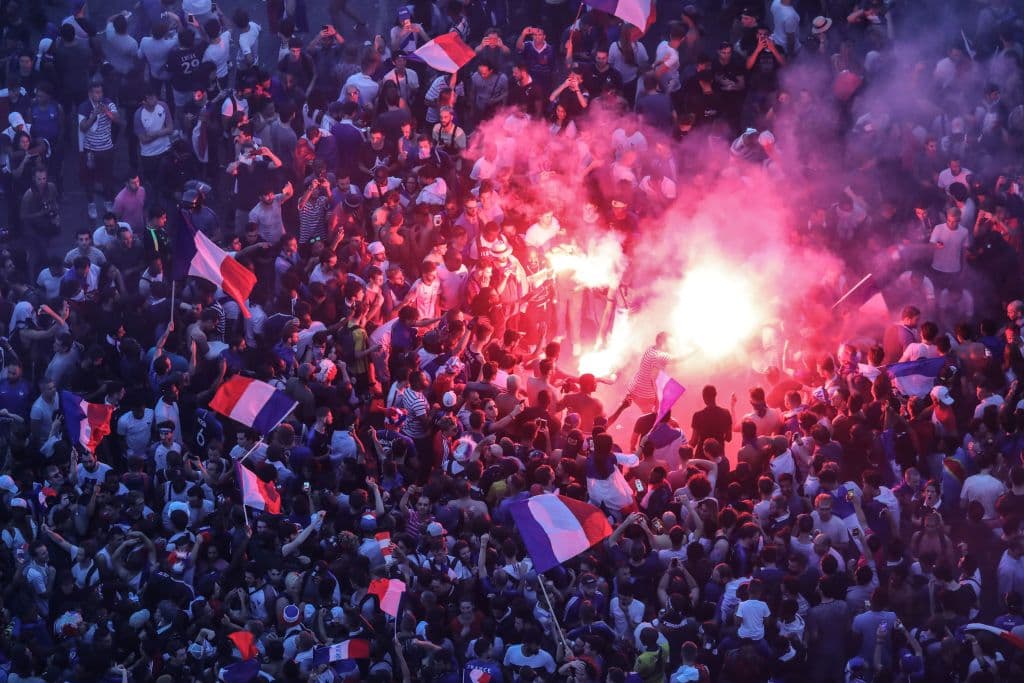 Las calles de París fueron escenario de la gran celebración por el título de Francia en el Mundial de Rusia 2018.