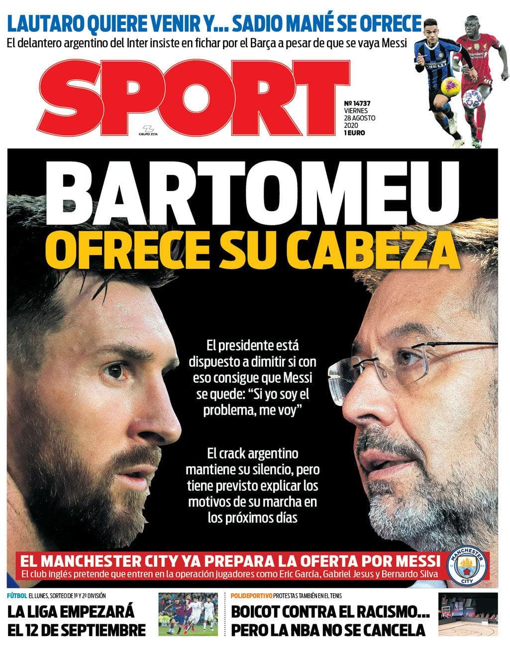 Los periódicos de España siguen de cerca el caso del conjunto blaugrana y el astro argentino.