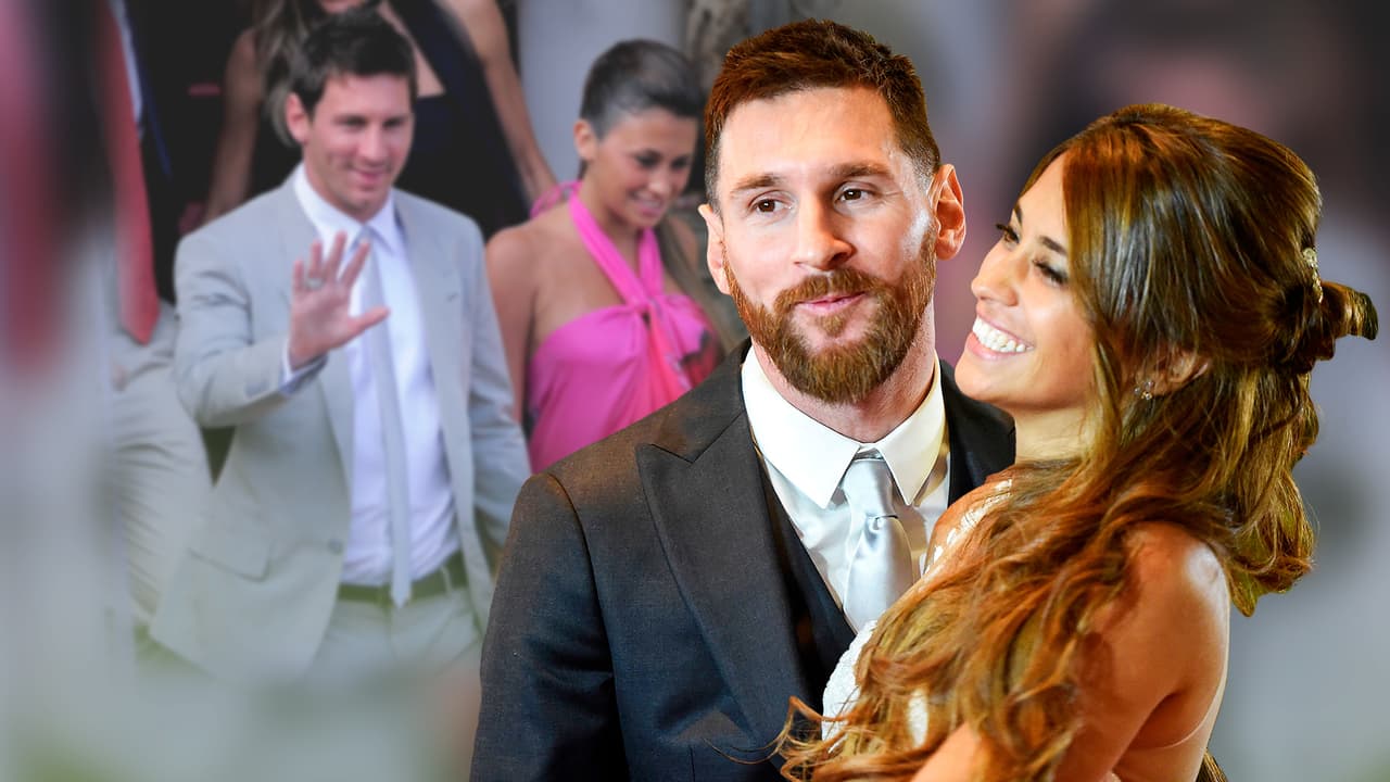 <b>Lionel Messi y Antonella Roccuzzo </b>
<br>‘La Pulga’ (como lo llaman sus seguidores) es uno de los jugadores de futbol más populares en el mundo, pero antes de ganarse la fama con su dominio del balón el astro ya había encontrado a la mujer de sus sueños.