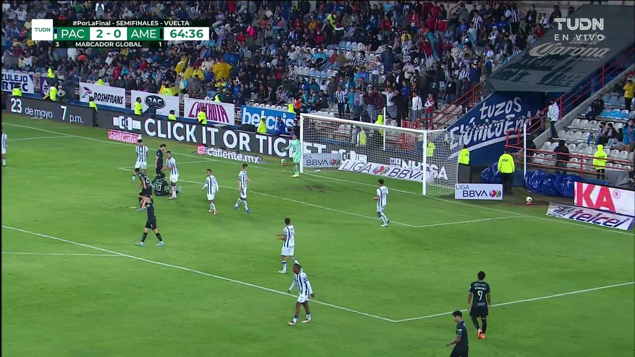 ¡GOOOL! Romario Ibarra anota para Pachuca.