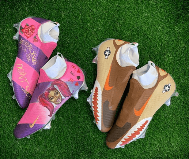 Estos son algunos de los diseños que jugadores de la NFL han modelado.