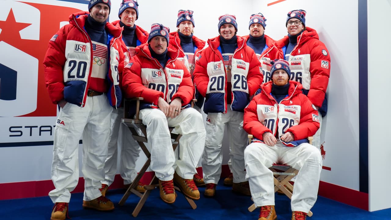 La selección de Estados Unidos de hockey sobre hielo llegó para participar en Milano Cortina 2026.