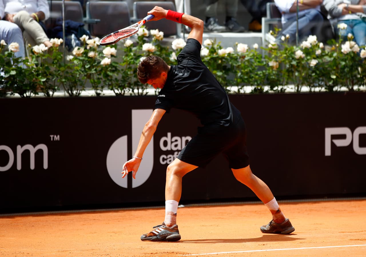 El jugador austríaco, campeón en Buenos Aires este curso, siempre había ganado en los enfrentamientos contra Fognini, por lo que la frustración durante el juego fue evidente.