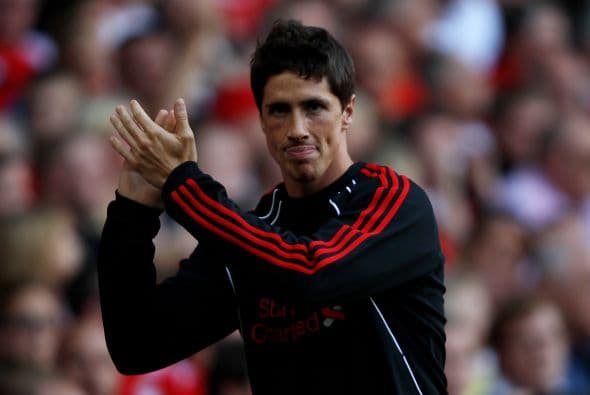 El atacante español Fernando Torres no fue parte de los once elegidos para iniciar el duelo por parte de los 'Reds'.