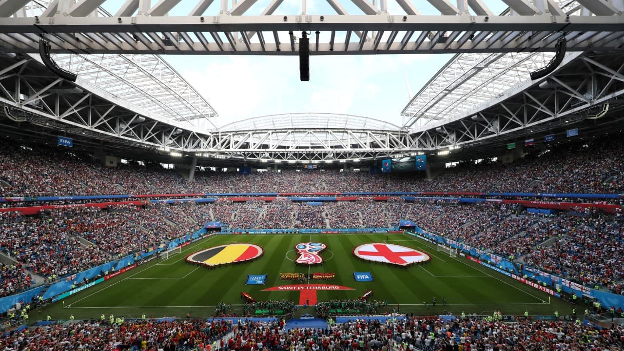 El estadio de St. Petersburgo recibió una Semifinal y el partido por el tercer lugar de Rusia 2018.