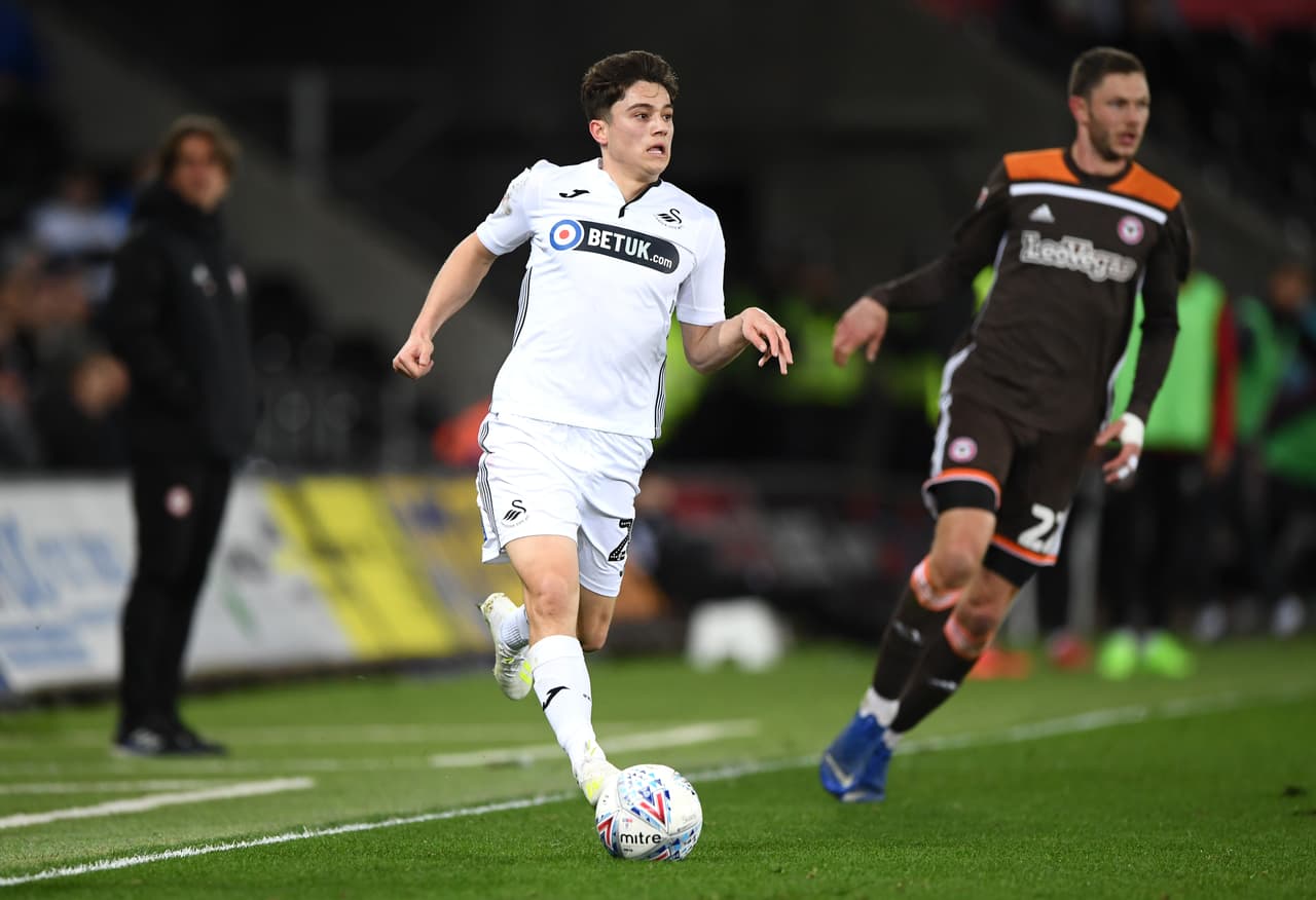 El Swansea City ha contado con una gran temporada de Daniel James y por eso en el Manchester United le tienen los ojos encima.