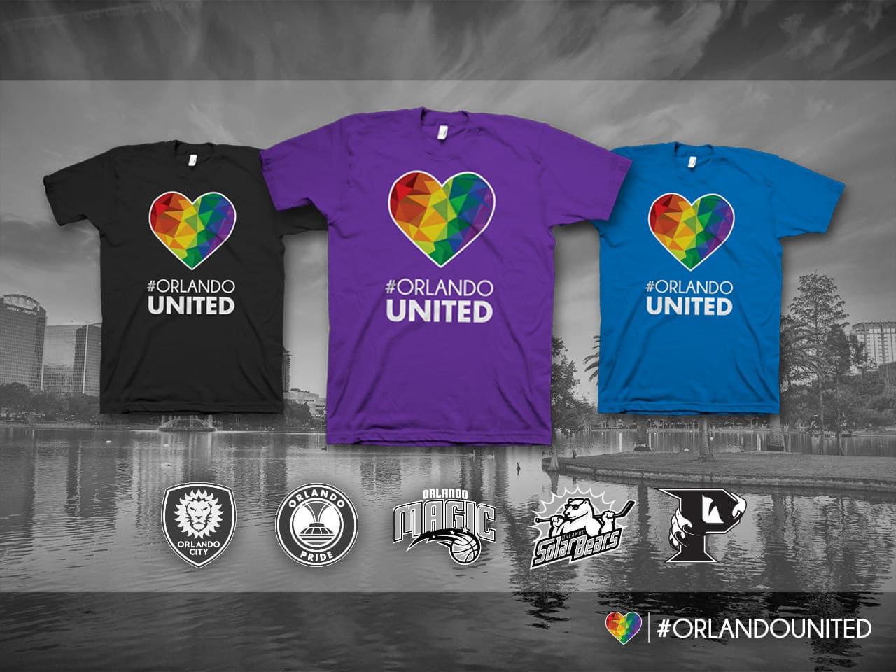 Camisetas en honor a las vítimas