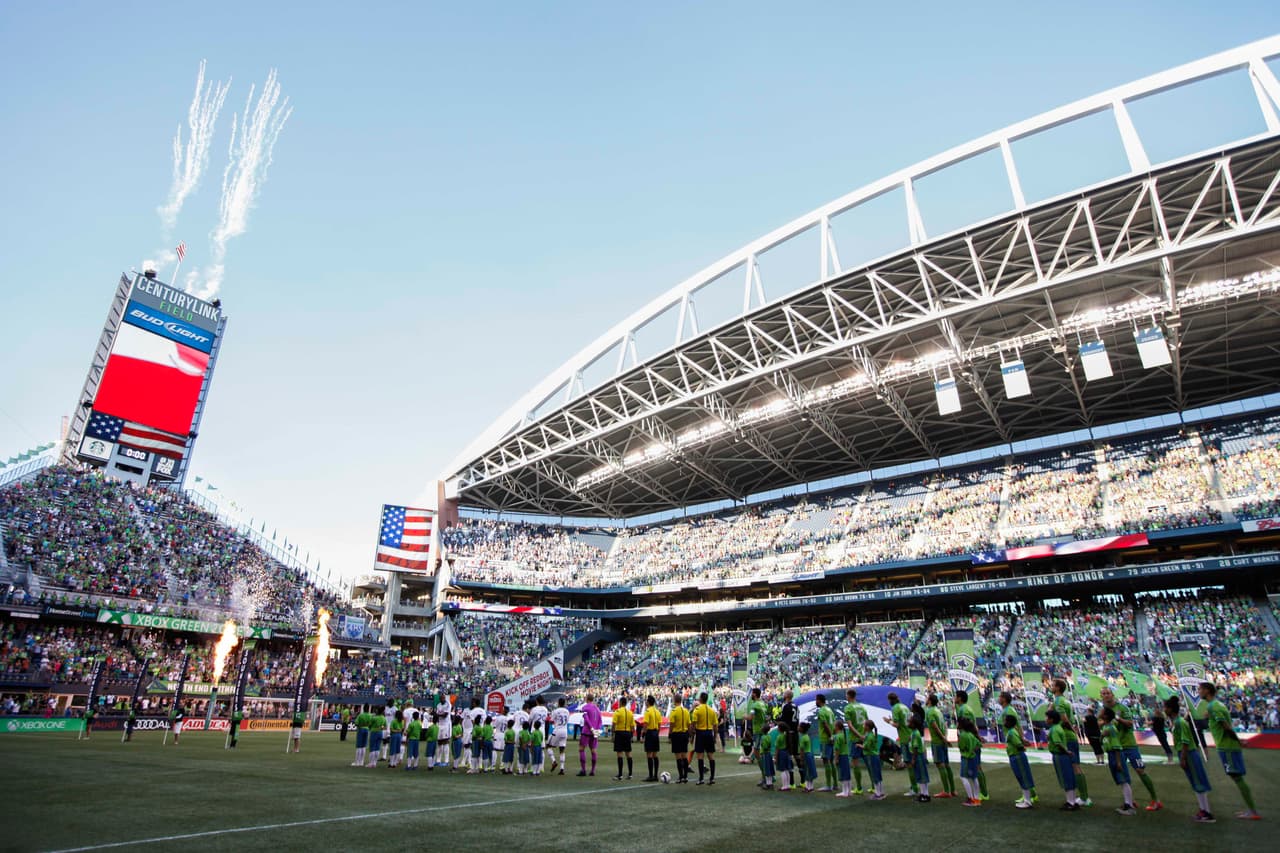 Seattle Sounders - CenturyLink Field: Los Sounders son el equipo que más gente lleva en cada partido de local. El estadio que comparten con los hermanos Seahawks de la NFL, tiene una configuración para fútbol de 37.500 aficionados y para este año tiene un renovado césped artificial.