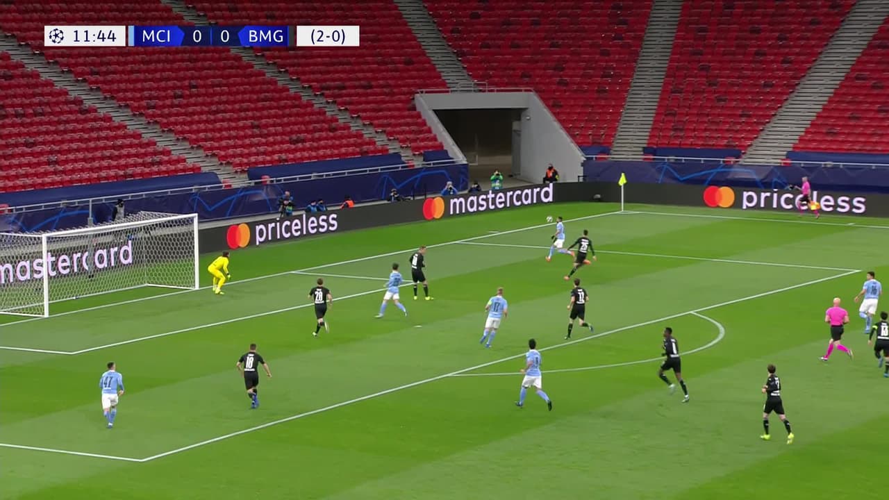 ¡GOL!  anota para Manchester City. Kevin De Bruyne