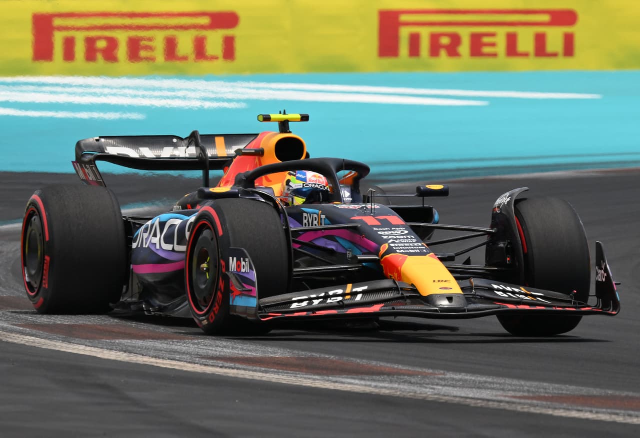 'Checo' Pérez termina tercero en los libres 3 del Gran Premio de Miami