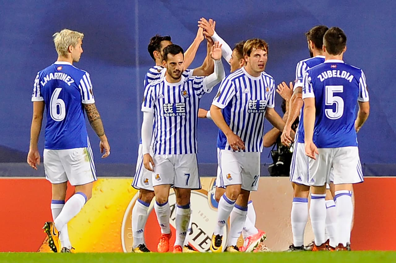 <b>Real Sociedad 3-0 Vardar: </b>la escuadra de San Sebastian se acercó al primer lugar del grupo L, aprovechando el empate del Zenit. El mexicano Carlos Vela n fue convocado para este partido.